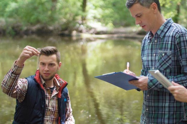 Online Degree Programs Penn State graduate students analyzing creek water